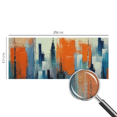 Fotobehang voor de slaapkamer Abstracte stad