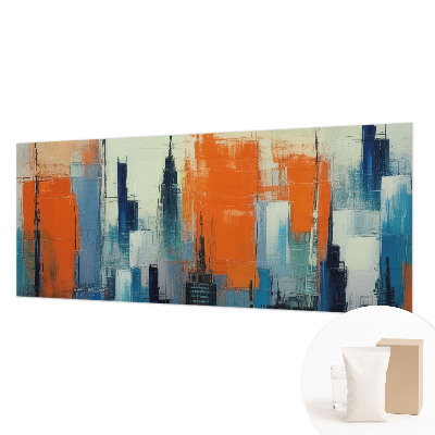 Fotobehang voor de slaapkamer Abstracte stad