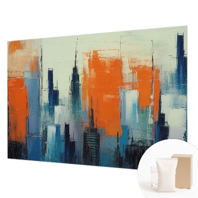 Fotobehang voor de slaapkamer Abstracte stad