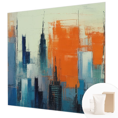 Fotobehang voor de slaapkamer Abstracte stad