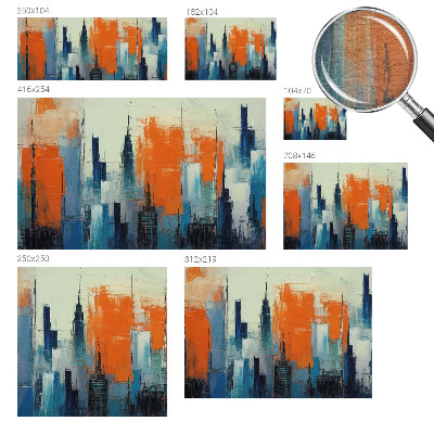 Fotobehang voor de slaapkamer Abstracte stad