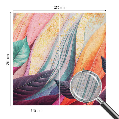 Modern fotobehang voor de woonkamer Abstracte bladeren