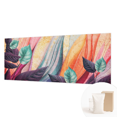 Modern fotobehang voor de woonkamer Abstracte bladeren