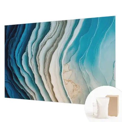 Premium fotobehang met een ontwerp van golvende lijnen voor een harmonieuze uitstraling