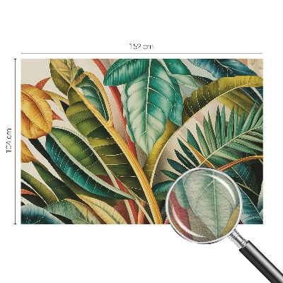 Hoogwaardig fotobehang met een motief van exotische bladeren