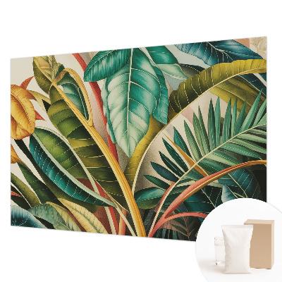 Hoogwaardig fotobehang met een motief van exotische bladeren