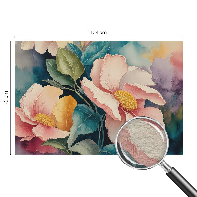 Sfeervol fotobehang met een bloemig, elegant motief