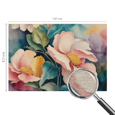 Sfeervol fotobehang met een bloemig, elegant motief