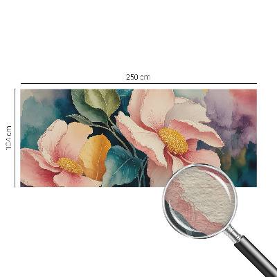 Sfeervol fotobehang met een bloemig, elegant motief