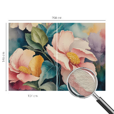 Sfeervol fotobehang Bloemige elegantie