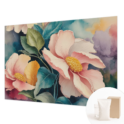 Sfeervol fotobehang Bloemige elegantie