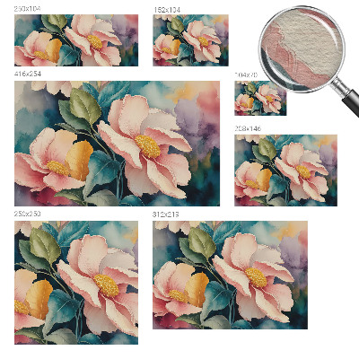 Sfeervol fotobehang Bloemige elegantie