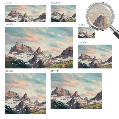Kwalitatief fotobehang Bergpanorama