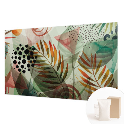 Uniek fotobehang Abstracte bladeren