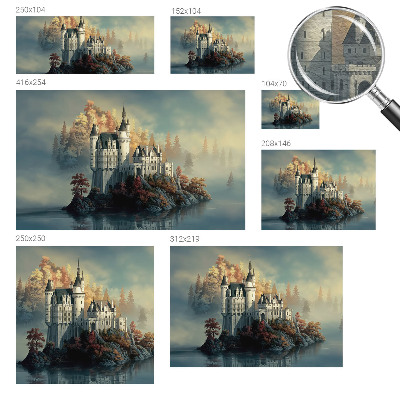 Modern fotobehang Sprookjeskasteel