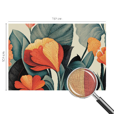 Fotobehang vlies met een kleurrijk bloemenpatroon