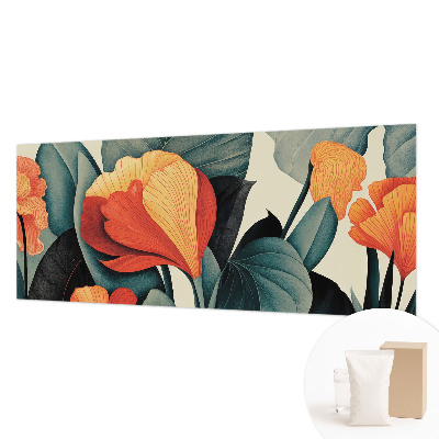 Fotobehang vlies met een kleurrijk bloemenpatroon