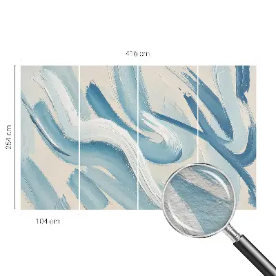 Fotobehang vliesbehang met abstracte streken