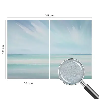 Vliesbehang fotobehang woonkamer met een rustig zeezicht