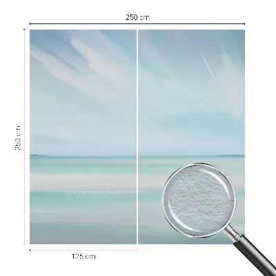Vliesbehang fotobehang woonkamer met een rustig zeezicht