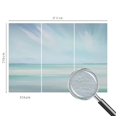 Vliesbehang fotobehang woonkamer met een rustig zeezicht