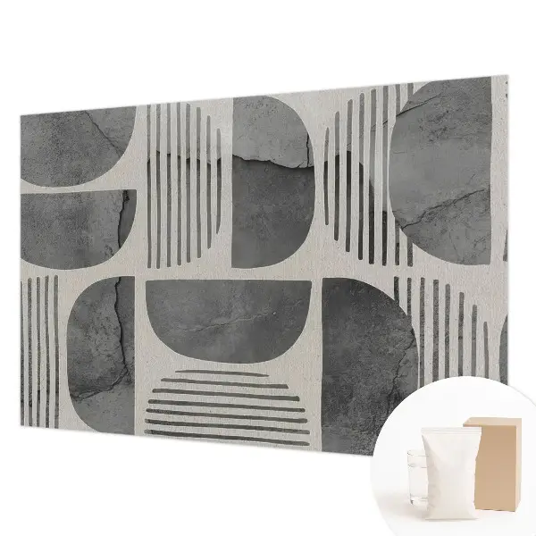Vlies fotobehang op maat met een geometrisch patroon