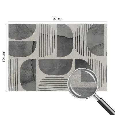 Vlies fotobehang op maat met een geometrisch patroon
