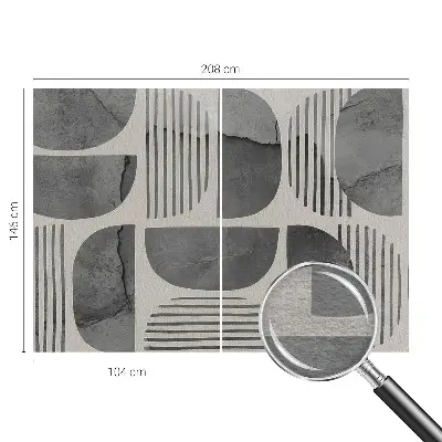 Vlies fotobehang op maat met een geometrisch patroon