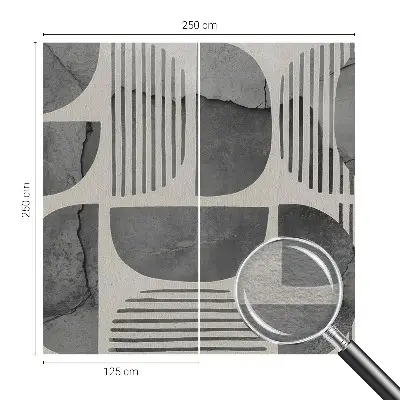 Vlies fotobehang op maat met een geometrisch patroon