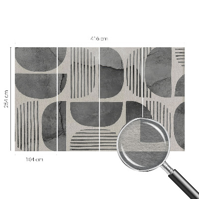 Vlies fotobehang op maat Geometrische vormen