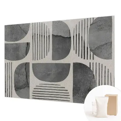 Vlies fotobehang op maat met een geometrisch patroon