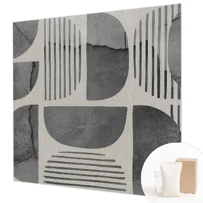 Vlies fotobehang op maat met een geometrisch patroon