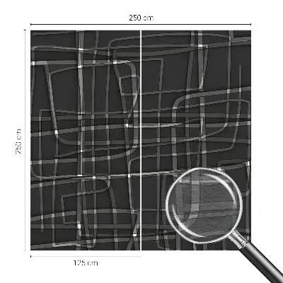 Fotobehang met abstracte lijnen als motief