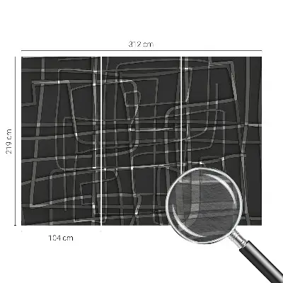 Fotobehang met abstracte lijnen als motief