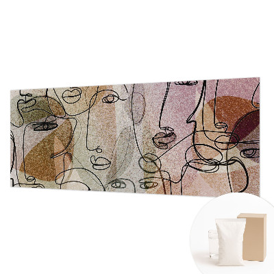 Behang met print Lineaire vlakken