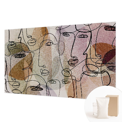 Behang met print Lineaire vlakken