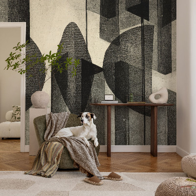 Fotobehang naadloos met een patroon van geometrische vormen
