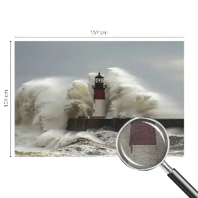 Foto behang op maat met een motief van zeegolven
