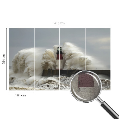 Foto behang op maat Zeegolven
