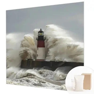 Foto behang op maat met een motief van zeegolven