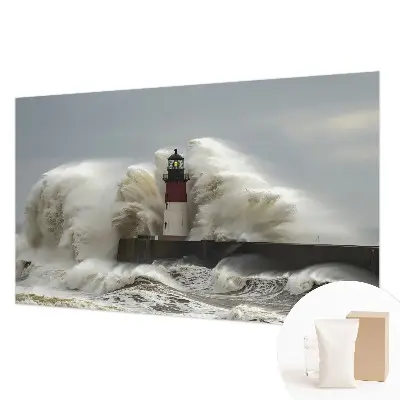 Foto behang op maat met een motief van zeegolven