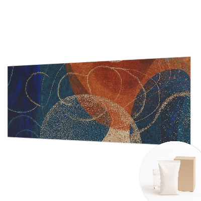Fotobehang slaapkamer met kleurrijke vormen
