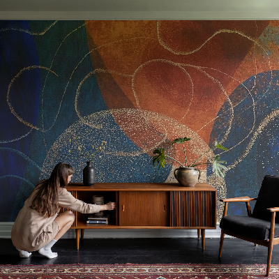 Fotobehang slaapkamer Kleurrijke vormen