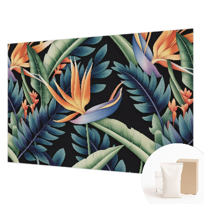 Fotobehang woonkamer met paradijs‑thema