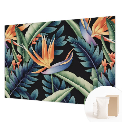 Fotobehang woonkamer met paradijs‑thema