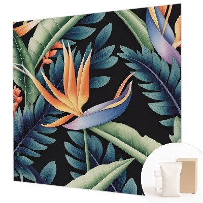 Fotobehang woonkamer met paradijs‑thema