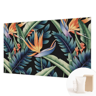 Fotobehang woonkamer met paradijs‑thema