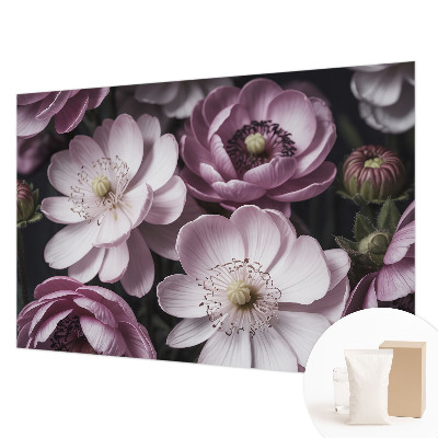 Naadloos fotobehang met een bloemig elegant motief