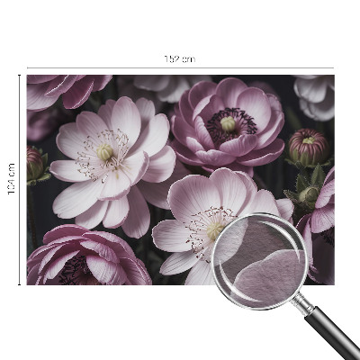 Naadloos fotobehang met een bloemig elegant motief