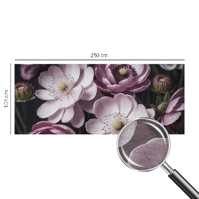 Naadloos fotobehang met een bloemig elegant motief
